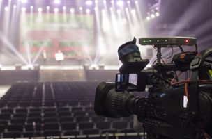 TV broadcast of the event from the concert hall